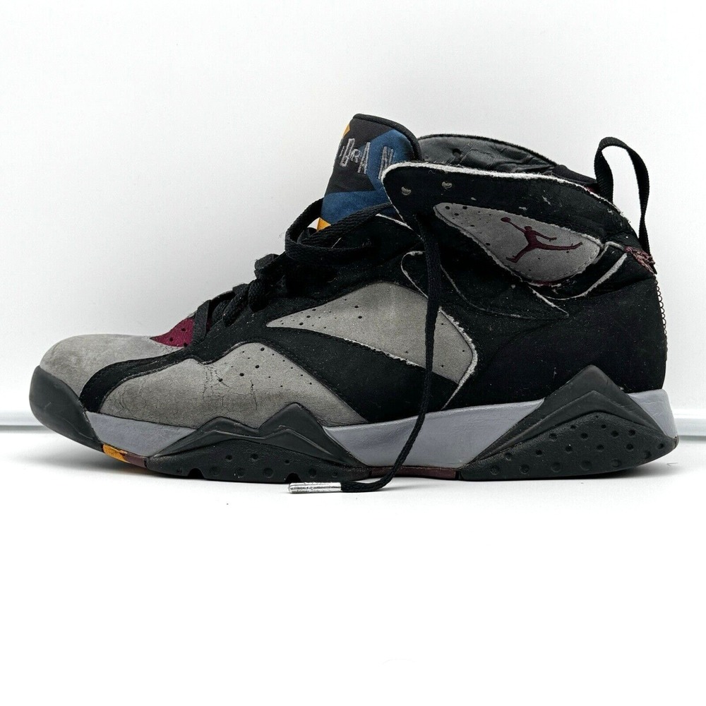 READ ROUGH Nike Air Jordan 7 Retro Bordeaux Gray 2010 Size 10.5 Men's 304775-003